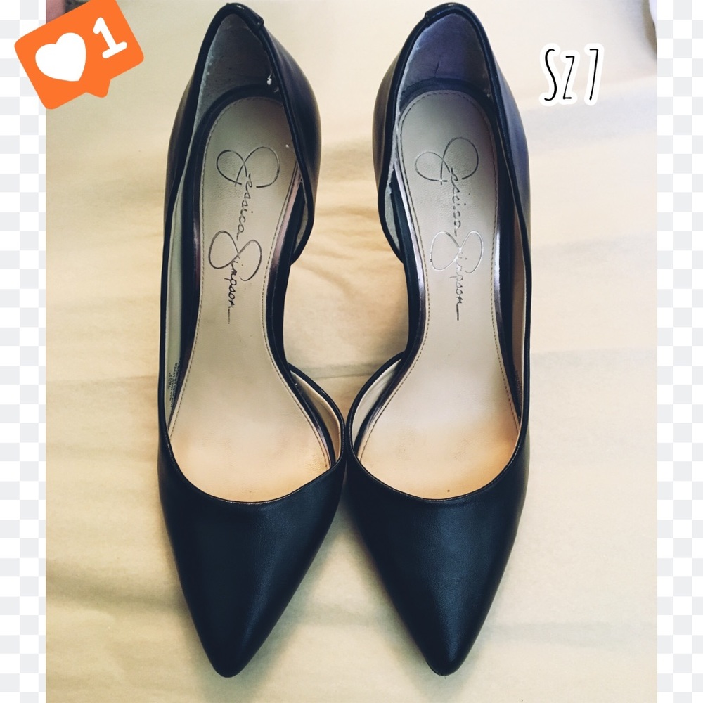 Jessica Simpson Trendy Black Pointy Pumps 🖤 Heels